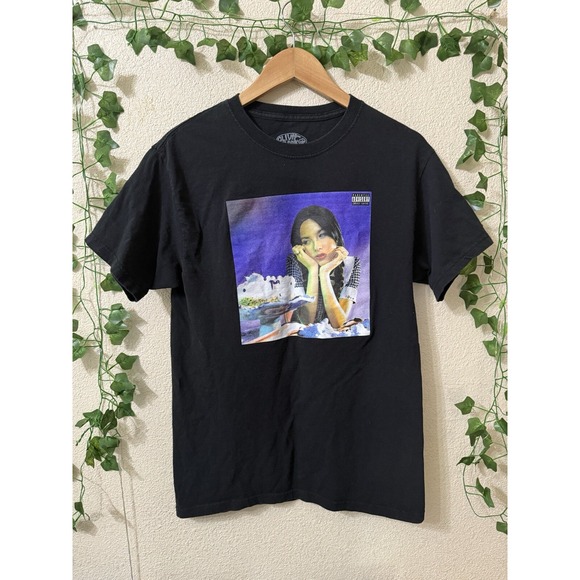 Olivia Rodrigo Shirt Adult Medium SOUR‎ Album Short Sleeve Black Graphic Tee - Picture 1 of 6